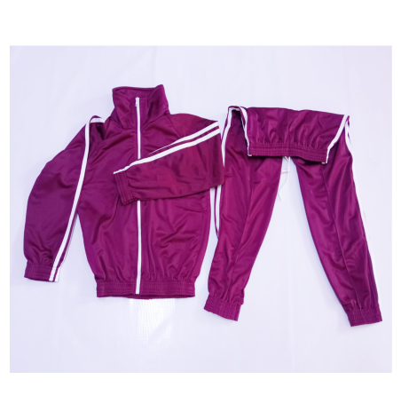 MAROON WHITE TRACKSUIT SIZE 26(6-7YRS)