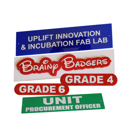ACRYLIC DOOR LABELS