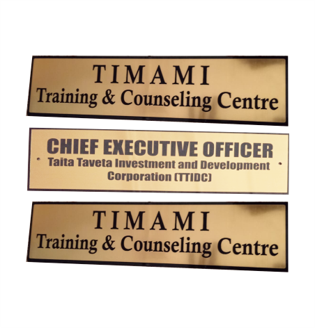 GOLD PLATED DOOR LABELS